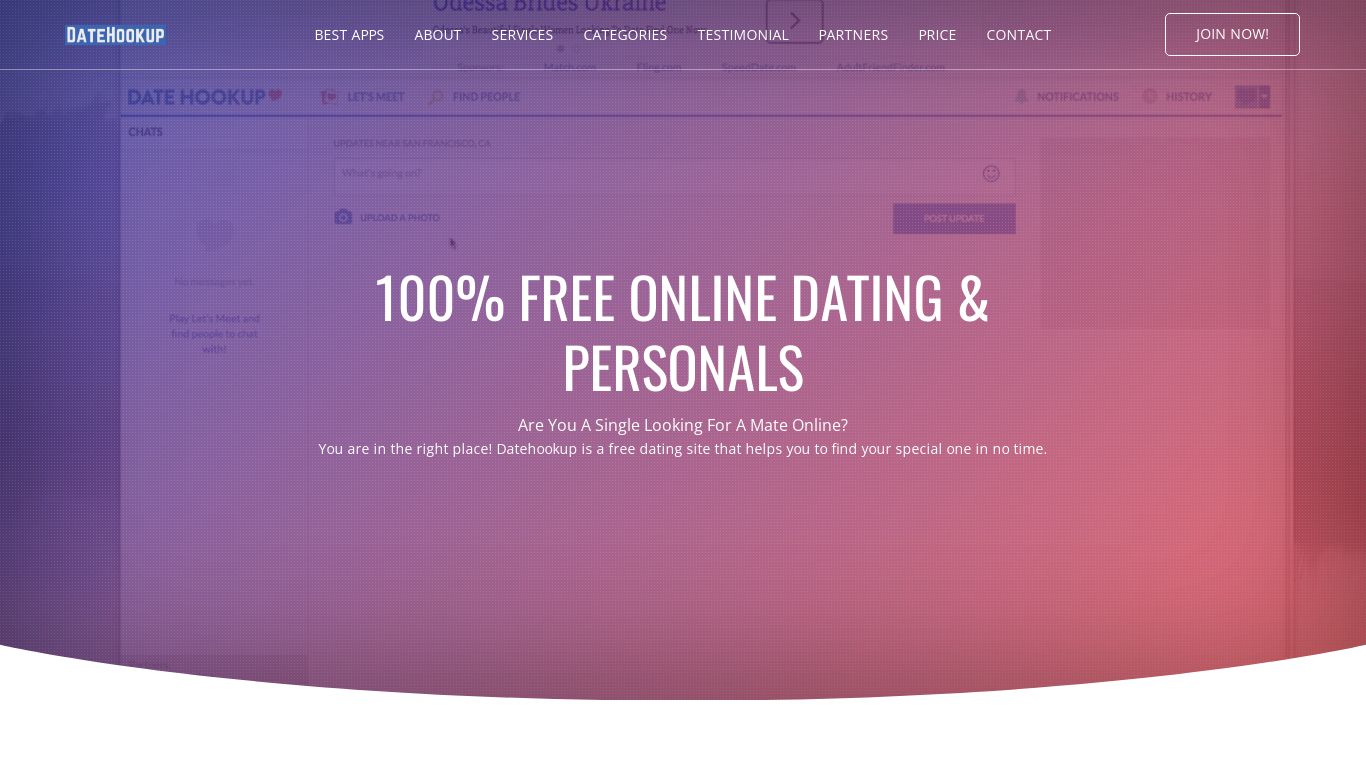 Datehookup: 100% Free Dating Site - Online Dating (that Works)